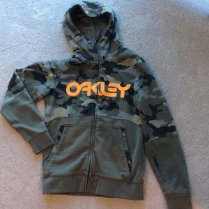 Oakley camouflage  zip down hoodie